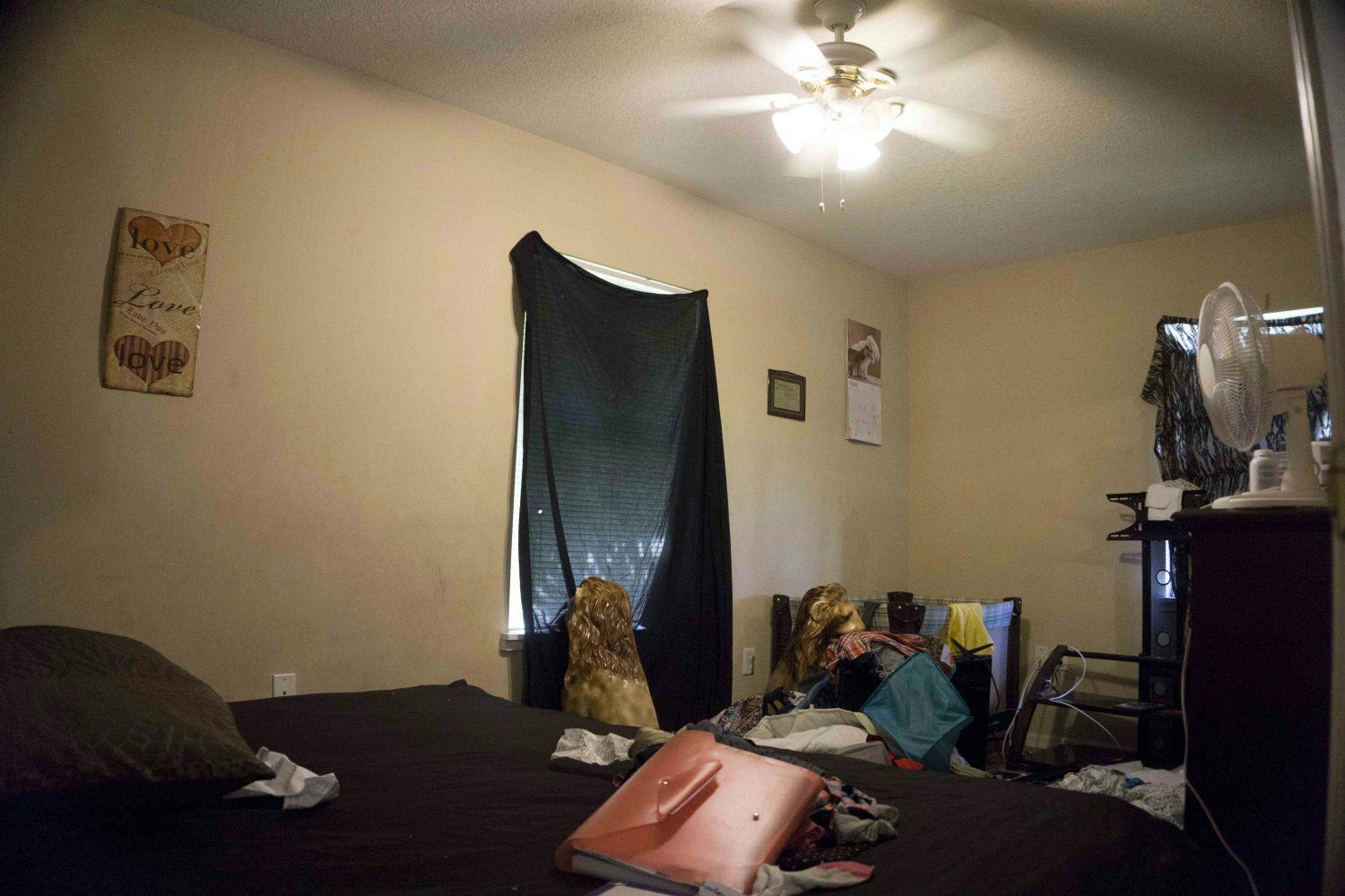Pictured is Ifeyiek Akanni's room in her home on Southeast Seventh Avenue. Fugitive Victor Lamar Cruger, who is a suspect in the murder of Ernestine Griner Hines in Green Cove Springs — a city about an hour northeast of Gainesville — and hid in the house, was arrested. Aug. 28, 2015.