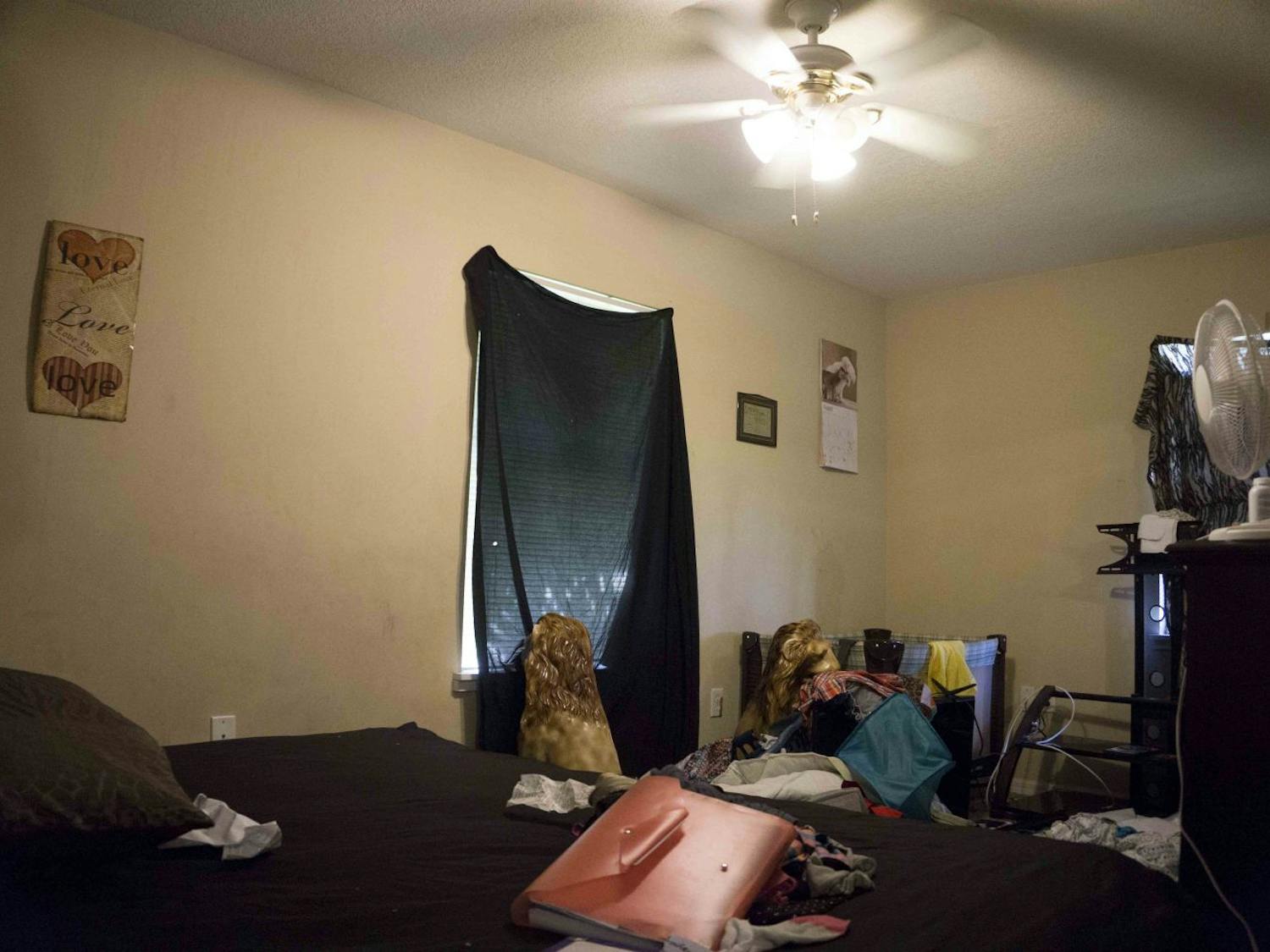 Pictured is Ifeyiek Akanni's room in her home on Southeast Seventh Avenue. Fugitive Victor Lamar Cruger, who is a suspect in the murder of Ernestine Griner Hines in Green Cove Springs — a city about an hour northeast of Gainesville — and hid in the house, was arrested. Aug. 28, 2015.