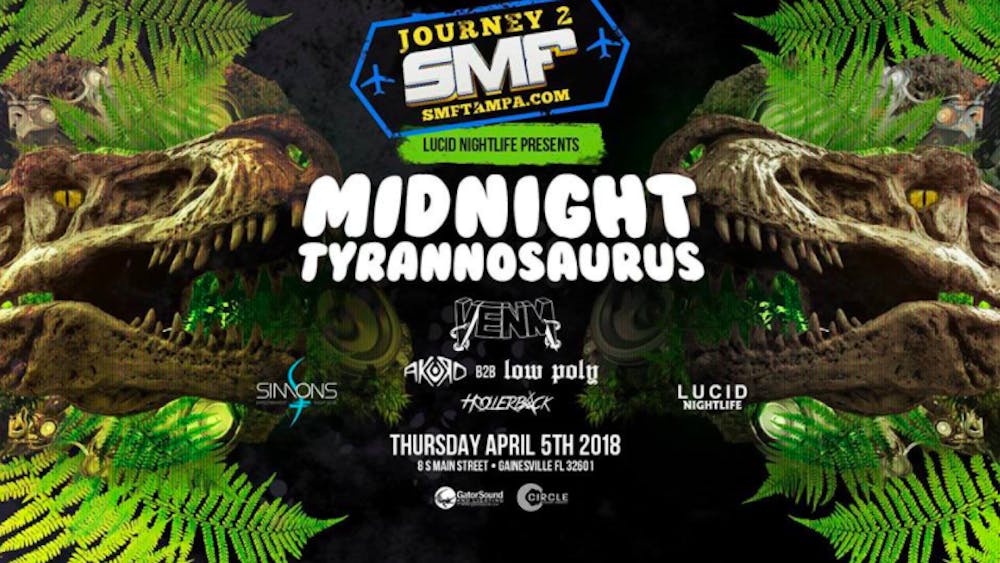 <p>Florida-based dubstep producer Midnight Tyrannosaurus is one of various musicians bringing his talent to Gainesville this weekend.&nbsp;</p>