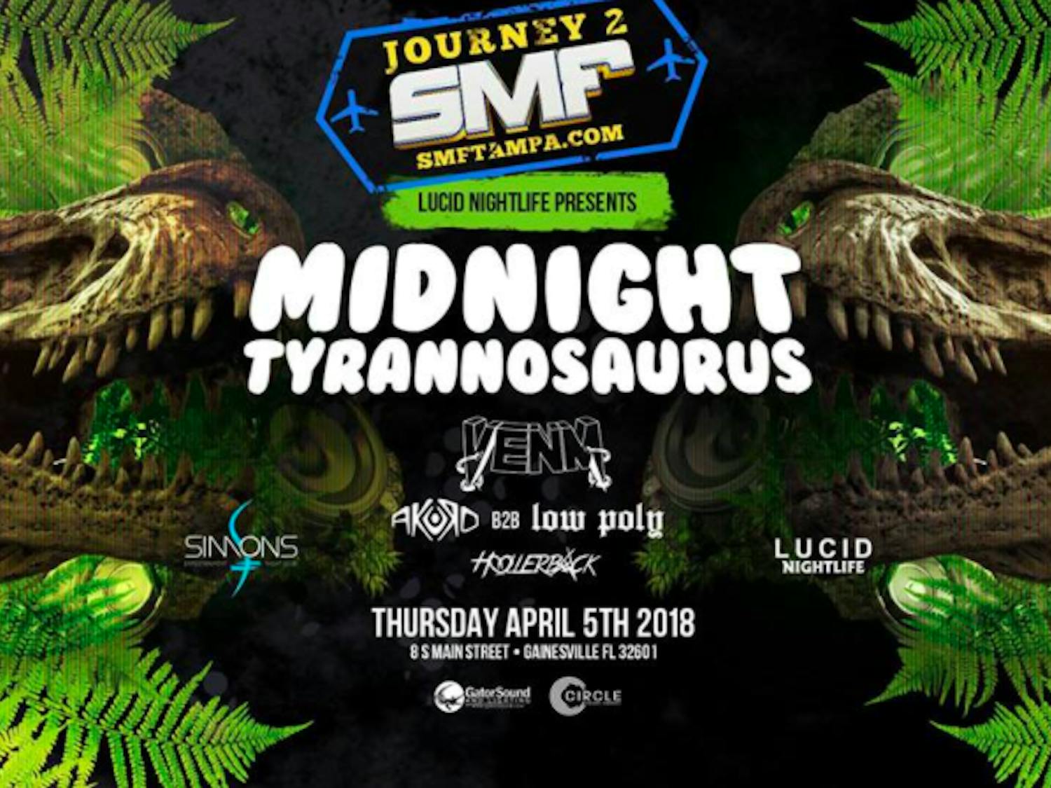 Florida-based dubstep producer Midnight Tyrannosaurus is one of various musicians bringing his talent to Gainesville this weekend. 