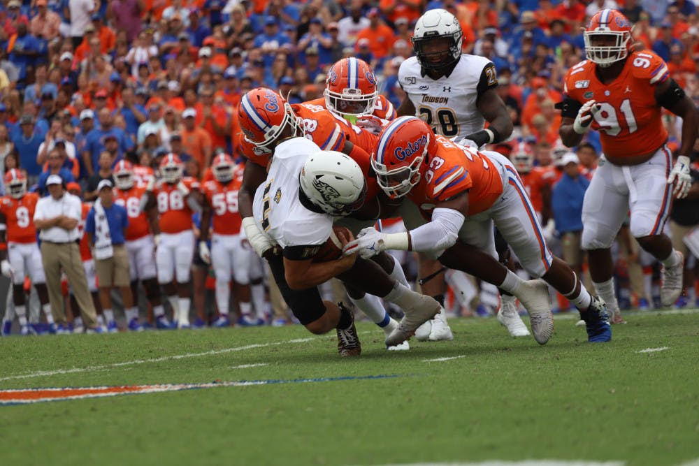 The UF defense earned its second shutout of the season against Towson.