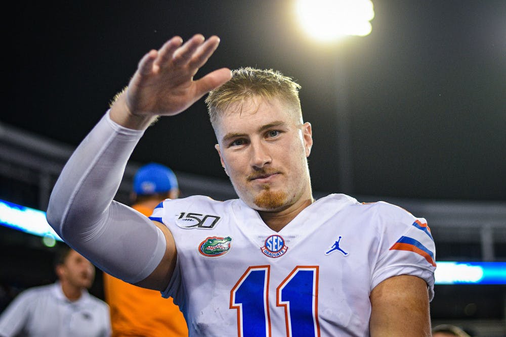 Redshirt junior quarterback Kyle Trask came in when starter Feleipe Franks was injured during the third quarter Saturday night against Kentucky, leading the team to a 19-0 run for the win.