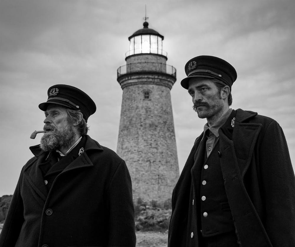 Williem Dafoe and Robert Pattinson in director Robert Eggers "The Lighthouse."