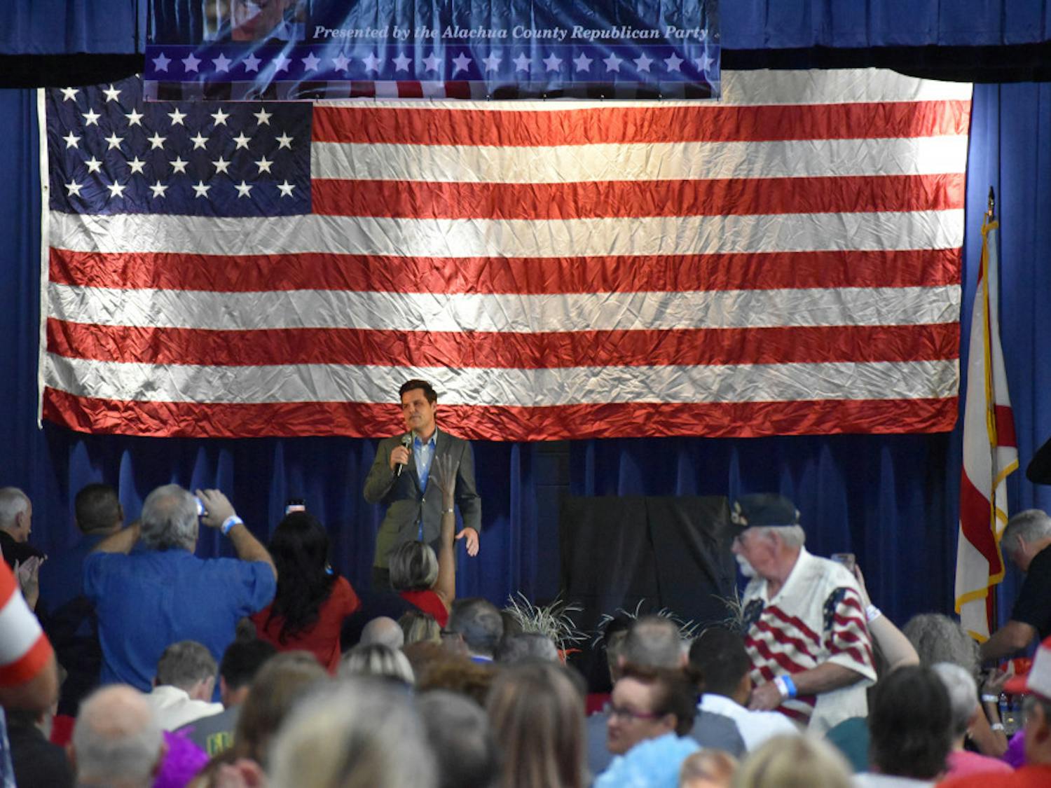 U.S. District 1 Congressman Matt Gaetz at the 18th annual Ronald Reagan Black Tie and Blue Jeans BBQ Thursday evening.