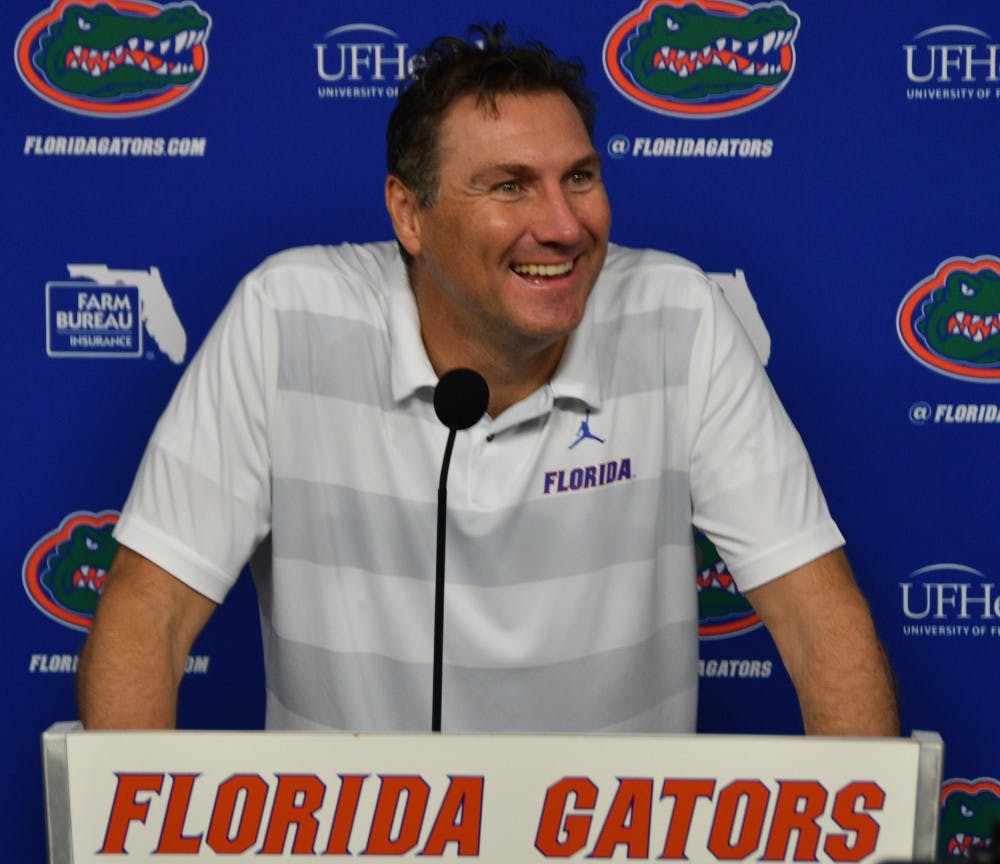 In his first season as UF head coach, Dan Mullen led the Gators (9-3) to the Chick-fil-a Peach Bowl, where they will face Michigan.  