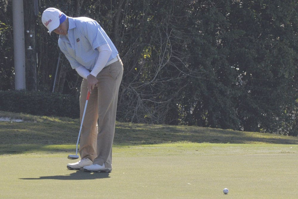 Alejandro Tosti putts during the 2015 SunTrust Gator Invitational on Feb. 14.