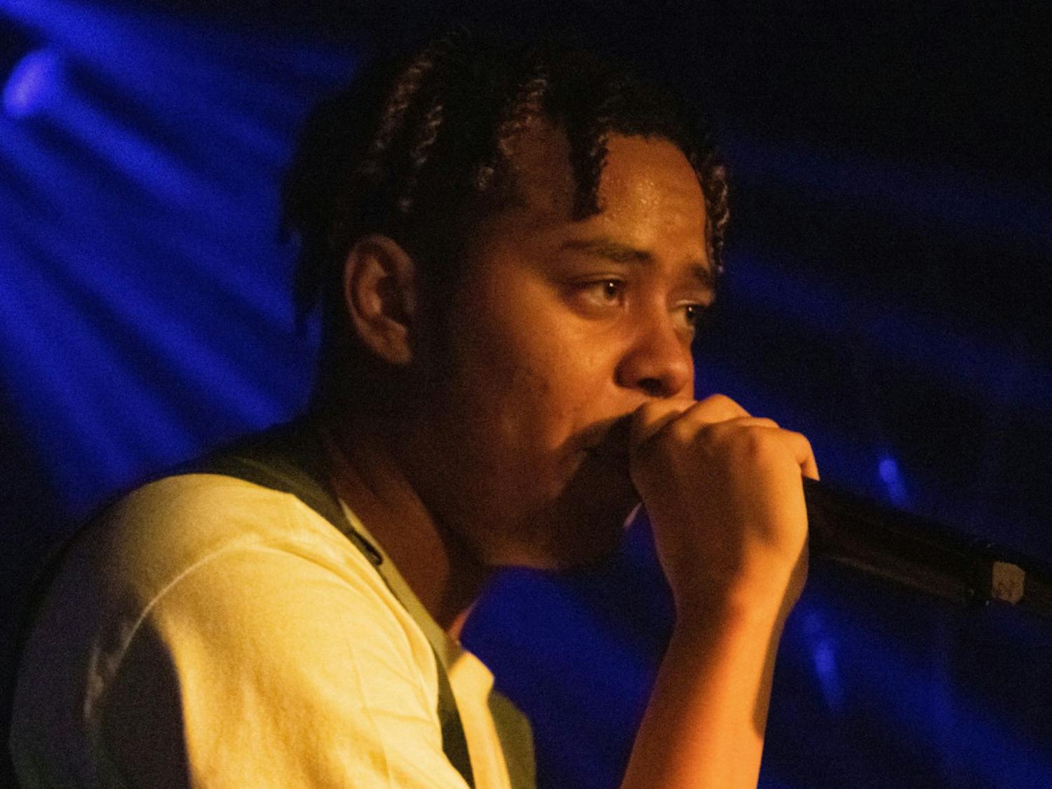 YBN Cordae raps on Friday night at the High Dive. He opened his set with "Wintertime."