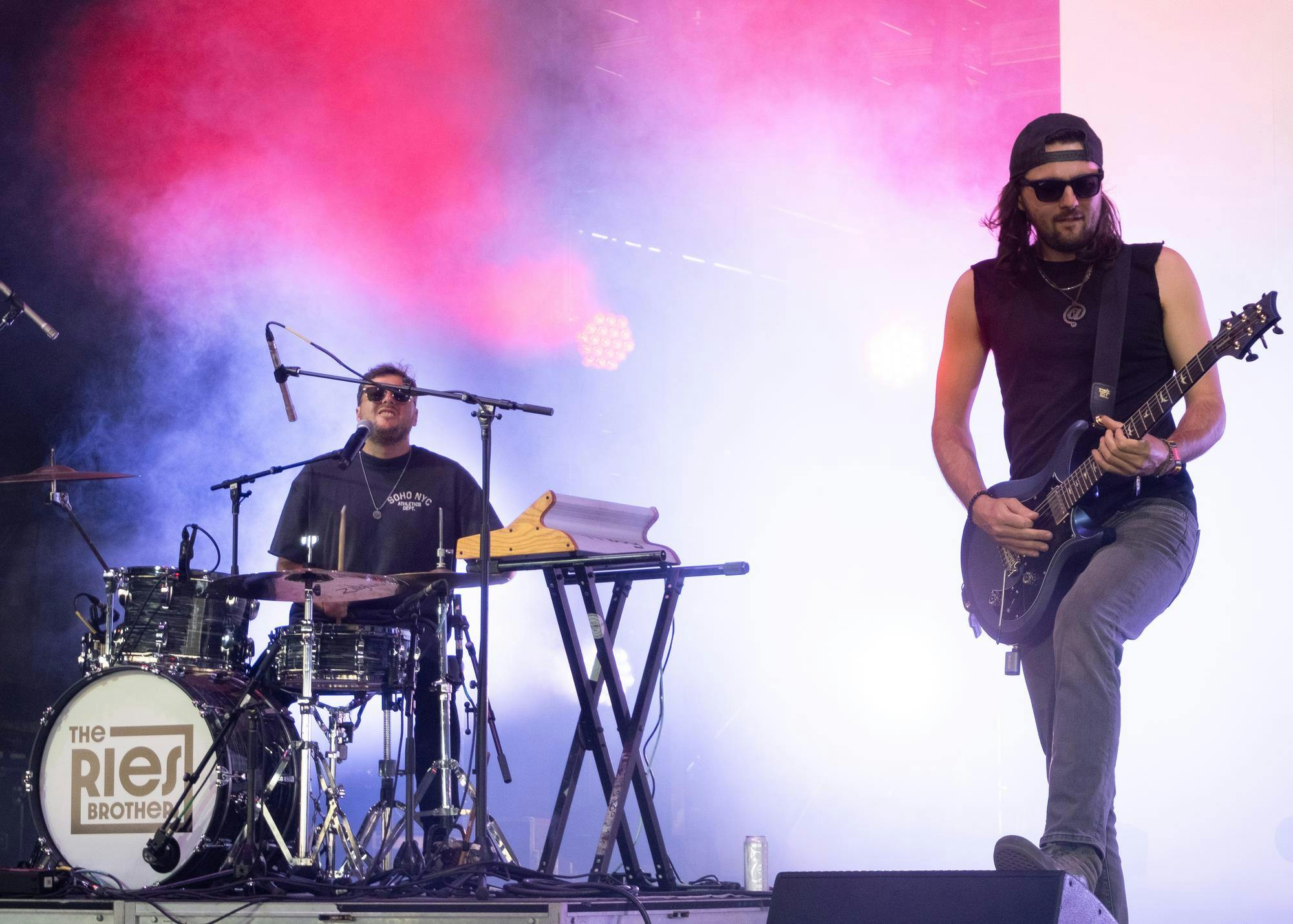 The Ries Brothers perform at "Here" stage at the Okeechobee Music &amp; Arts Festival, Saturday, March 21, 2026, in Okeechobee, Fla.