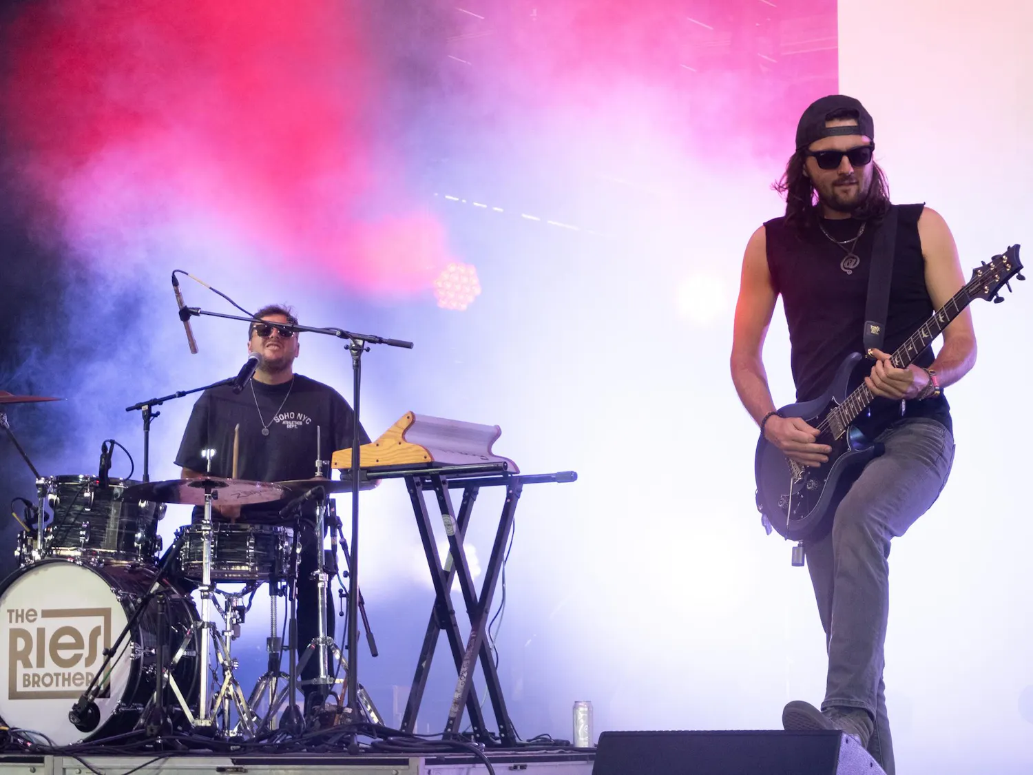 The Ries Brothers perform at "Here" stage at the Okeechobee Music & Arts Festival, Saturday, March 21, 2026, in Okeechobee, Fla.
