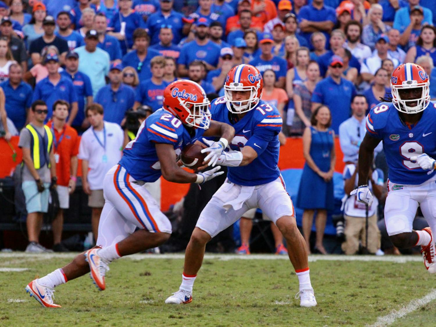 Feleipe Franks finished 17-of-38 with a pair of touchdowns and an interception in Saturday's loss against Kentucky, the program's first since 1986.