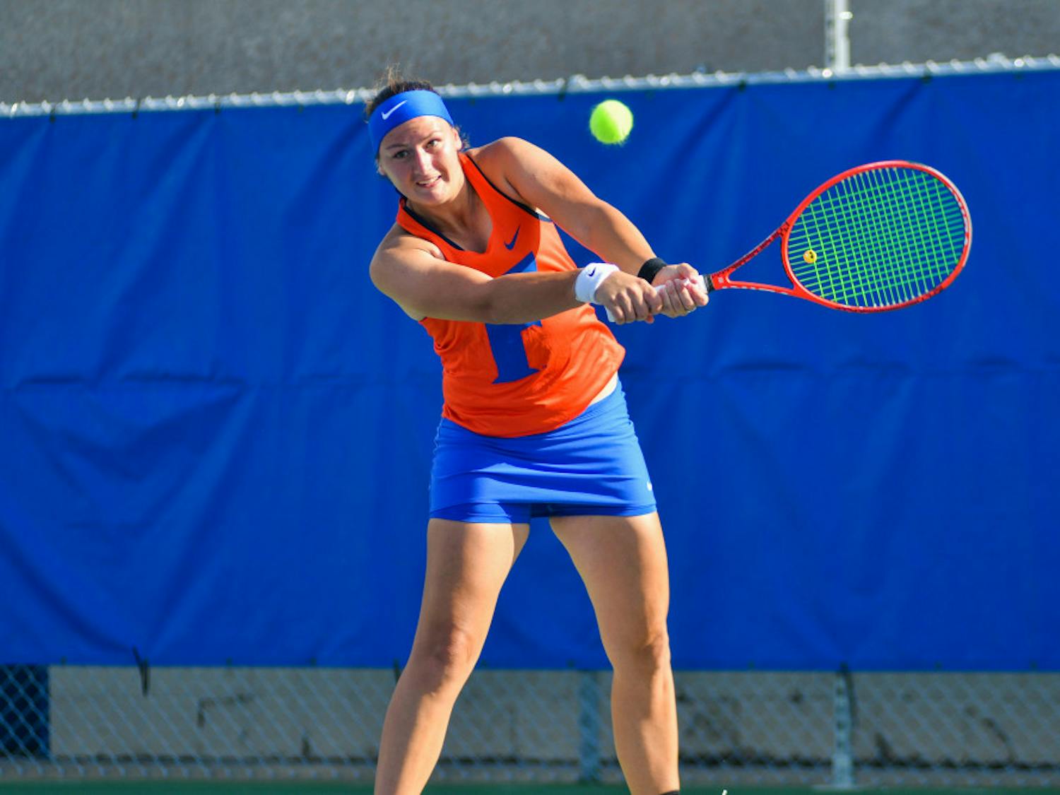 The Gators women's tennis team enters Friday's matchup against Kentucky with three ranked singles players.