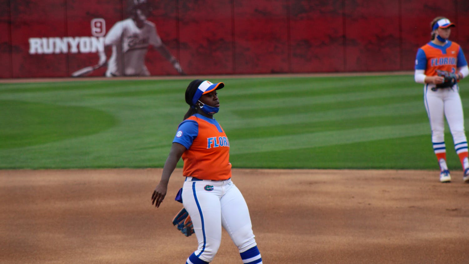 The Florida softball team ravaged DePaul University in a lopsided 11-3 victory in UCF Knights Friday. Photo from UF-Alabama game April 16.