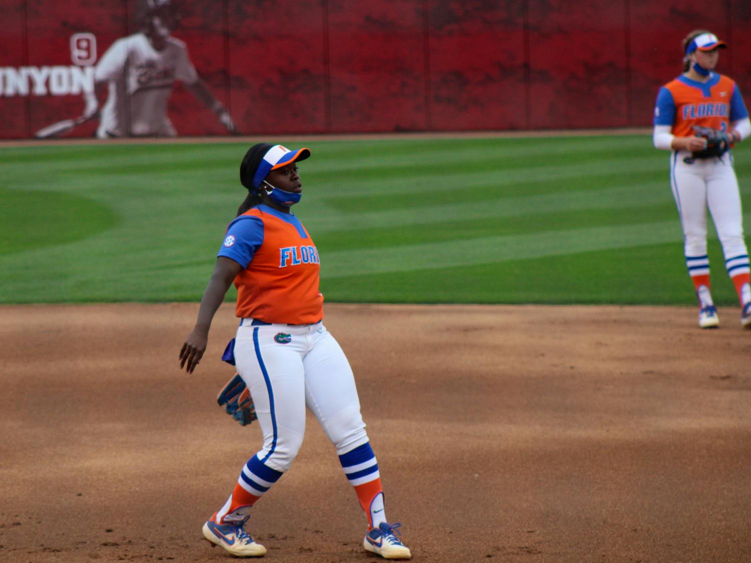 The Florida softball team ravaged DePaul University in a lopsided 11-3 victory in UCF Knights Friday. Photo from UF-Alabama game April 16.