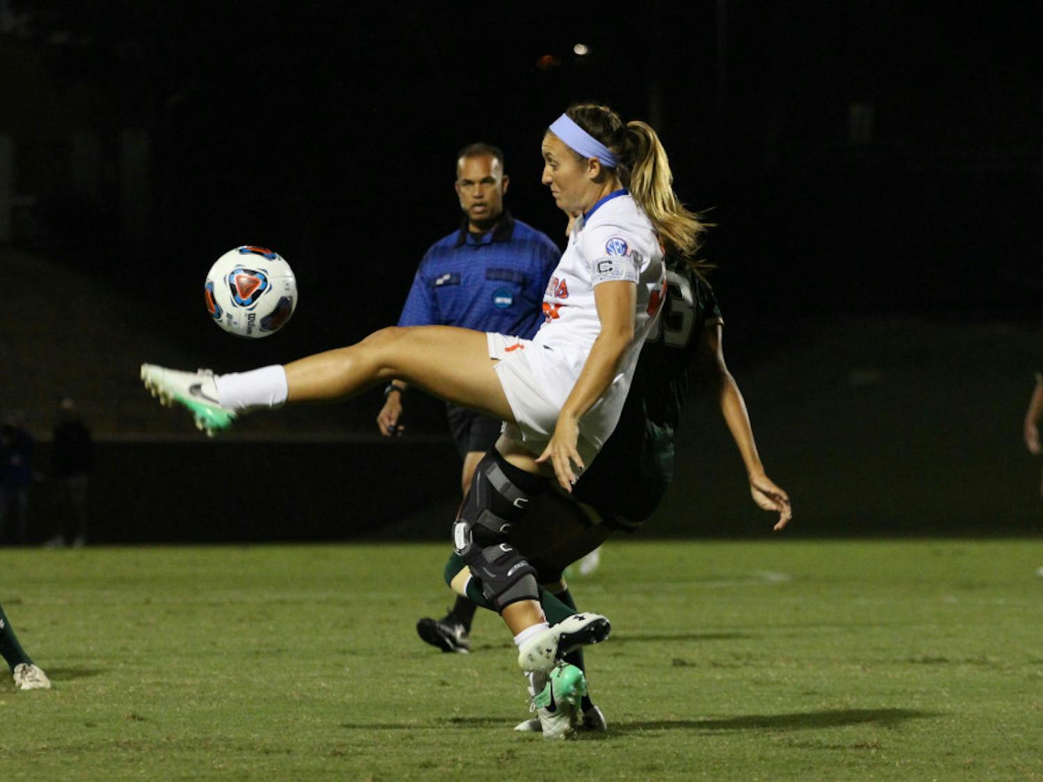 In her last home game as Gator, Gabby Seiler played all 104 minutes of the double-overtime thriller against Washington State on Sunday in multiple positions.