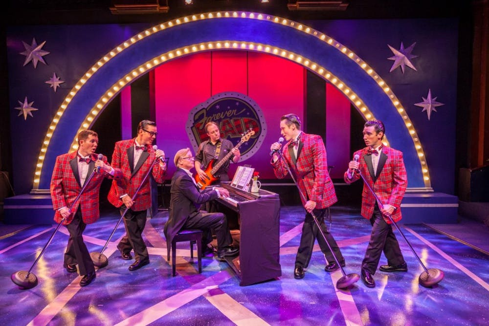 “Forever Plaid,” a musical at the Hippodrome State Theatre, was originally scheduled to run until June 25 but has been extended to July 30 because of its popularity.