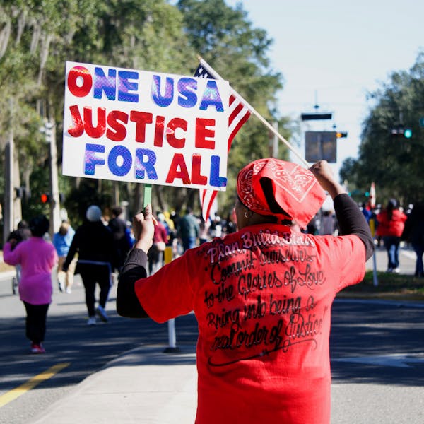Hundreds march in Gainesville MLK Jr. Day parade