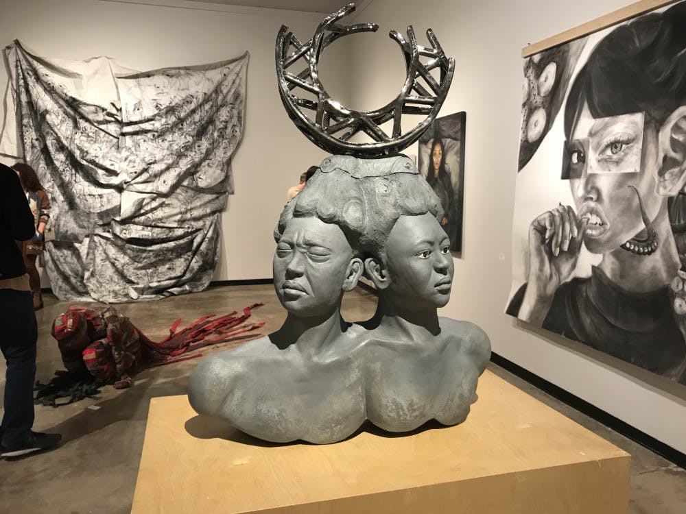 Cindy Leung's "Urban Limitation" was inspired by her challenging move from New York to Gainesville. 