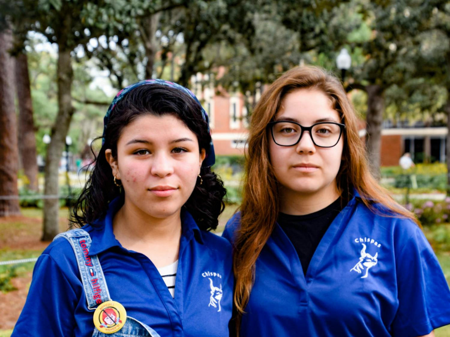 Michell Hernandez, a 22-year-old UF microbiology and cell science senior, and Saira Gonzalez, an 18-year-old UF anthropology sophomore, work with UF Chispas. Both are DACA recipients, and Hernandez is co-president, while Gonzalez is the assistant membership director.