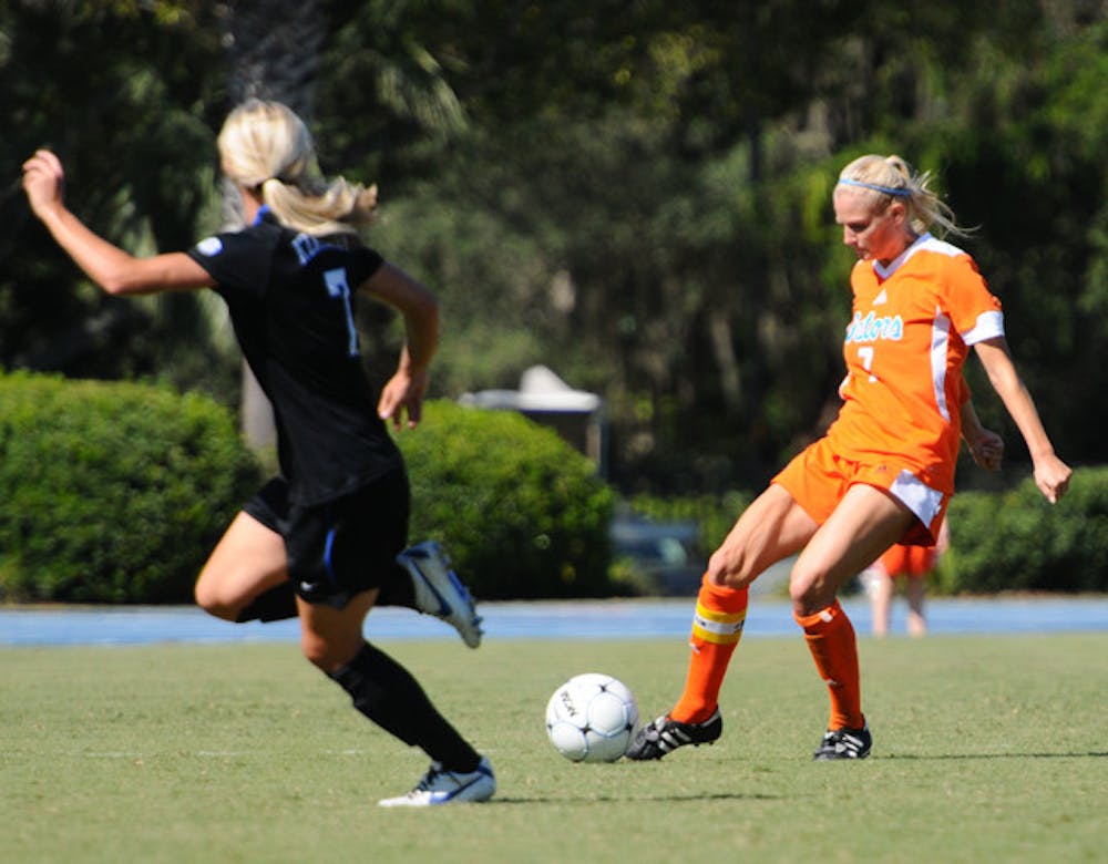 <p>In the third minute Friday, Florida center back Kat Williamson misplayed a ball in the box that led to an another early goal in a 2-1 loss to South Carolina at home.</p>