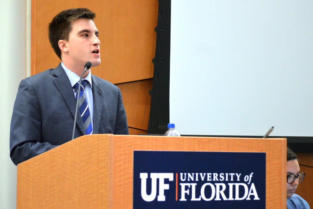 Trevor Schaettle, a 21-year-old history senior, was elected Senate President Pro-Tempore at Tuesday evening's senate meeting. The Impact Party senator won 54-20 against Senator Zachariah Chou.