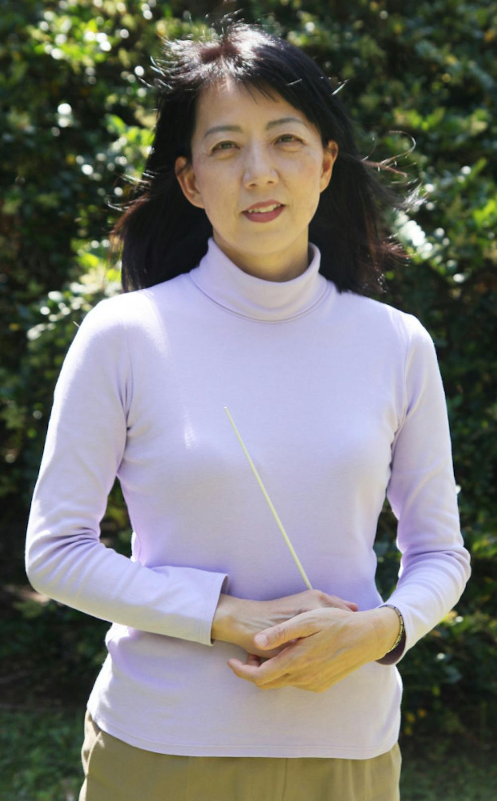 <p>Glee Club and choir director Mihoko Tsutsumi will lead her final performance at 7:30 p.m. in the University Auditorium. It’s free and will feature more than 100 performers.</p>