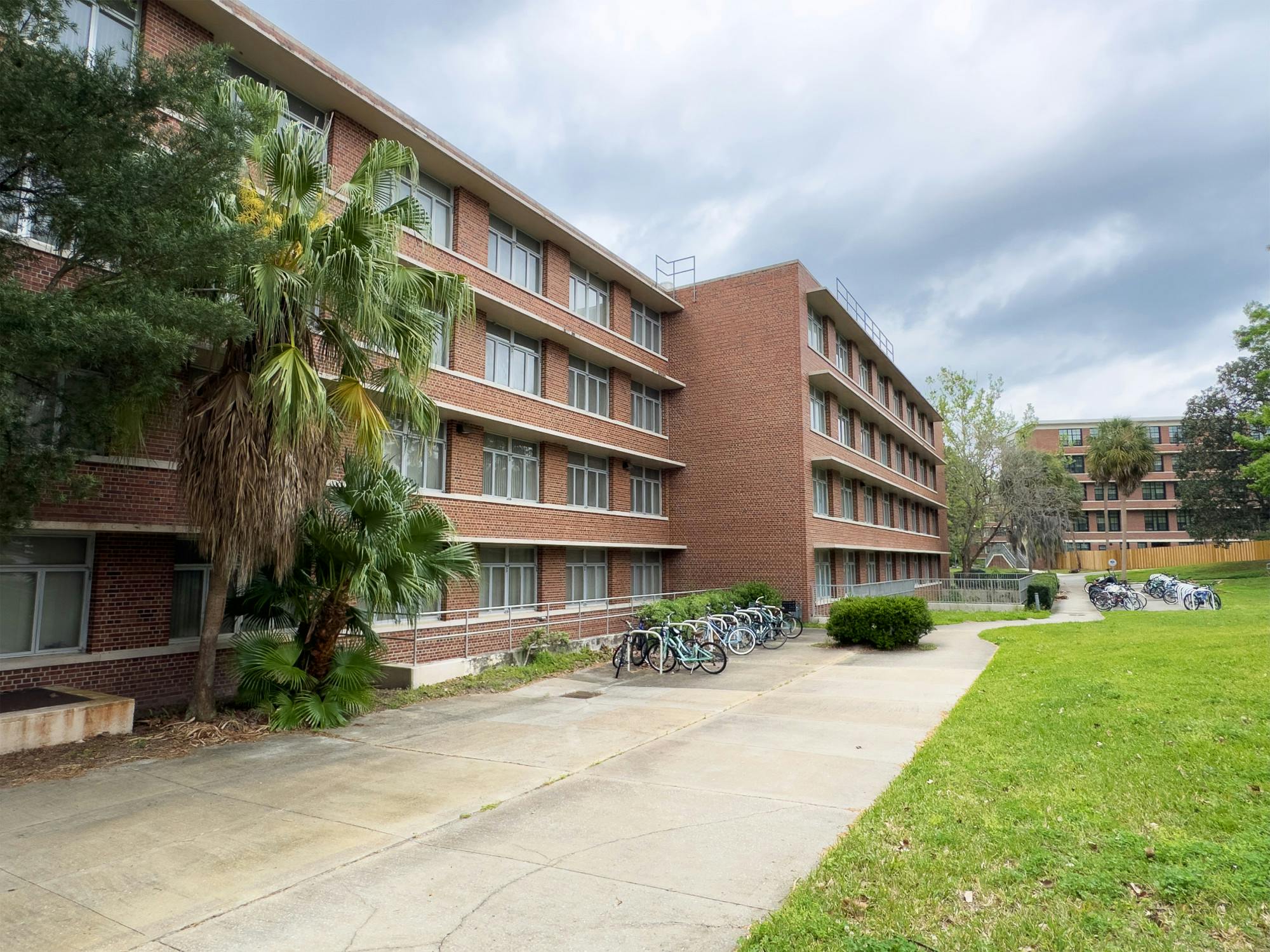 Graham Hall stands quiet on Sunday, March 23, 2025, in Gainesville, Fla., on the University of Florida campus.