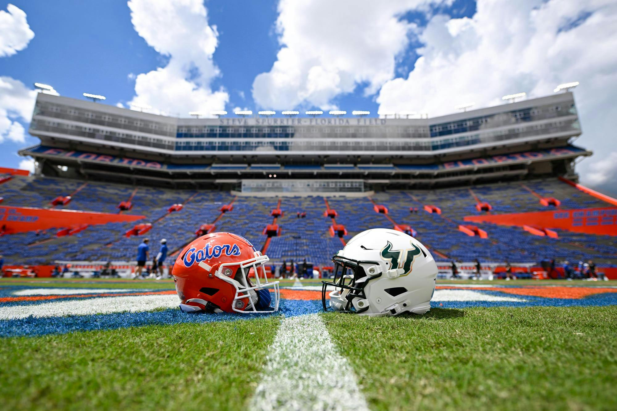 The Florida Gators face off against the USF Bulls at Ben Hill Griffin Stadium on Saturday, Sept. 6, 2025, in Gainesville, Fla.