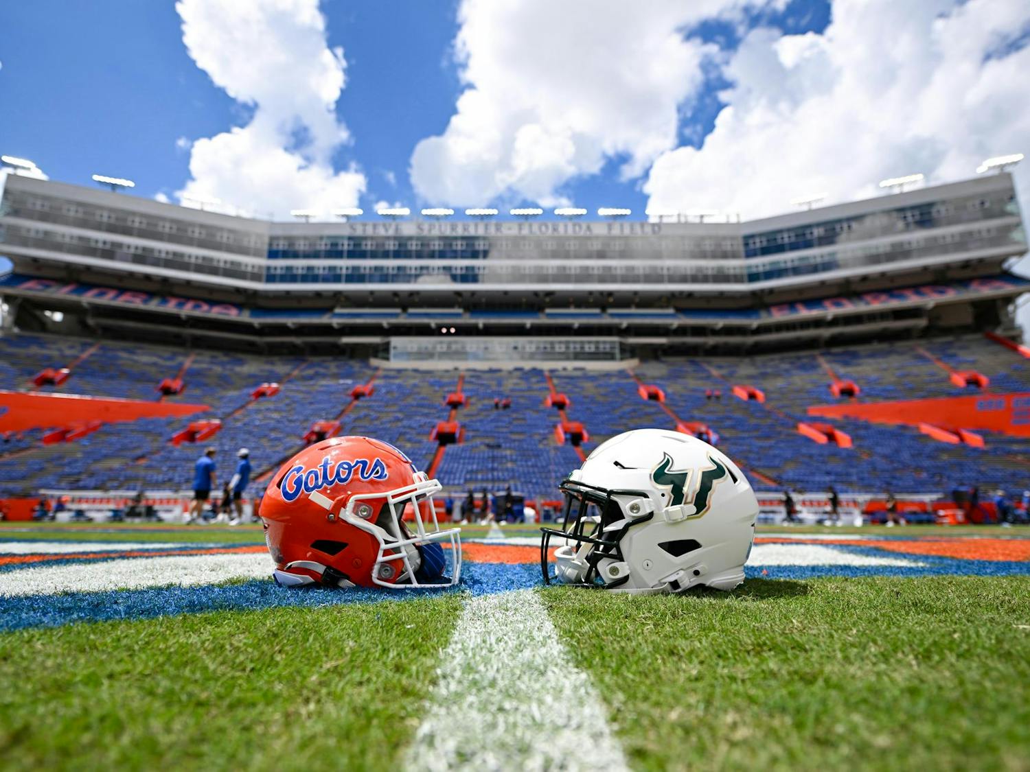 The Florida Gators face off against the USF Bulls at Ben Hill Griffin Stadium on Saturday, Sept. 6, 2025, in Gainesville, Fla.