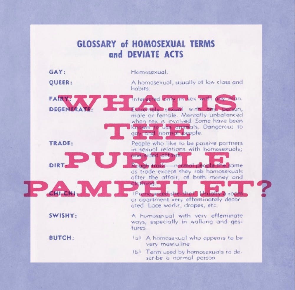 Purple Pamflet is an Instagram account used to spread awareness on UF’s past. 