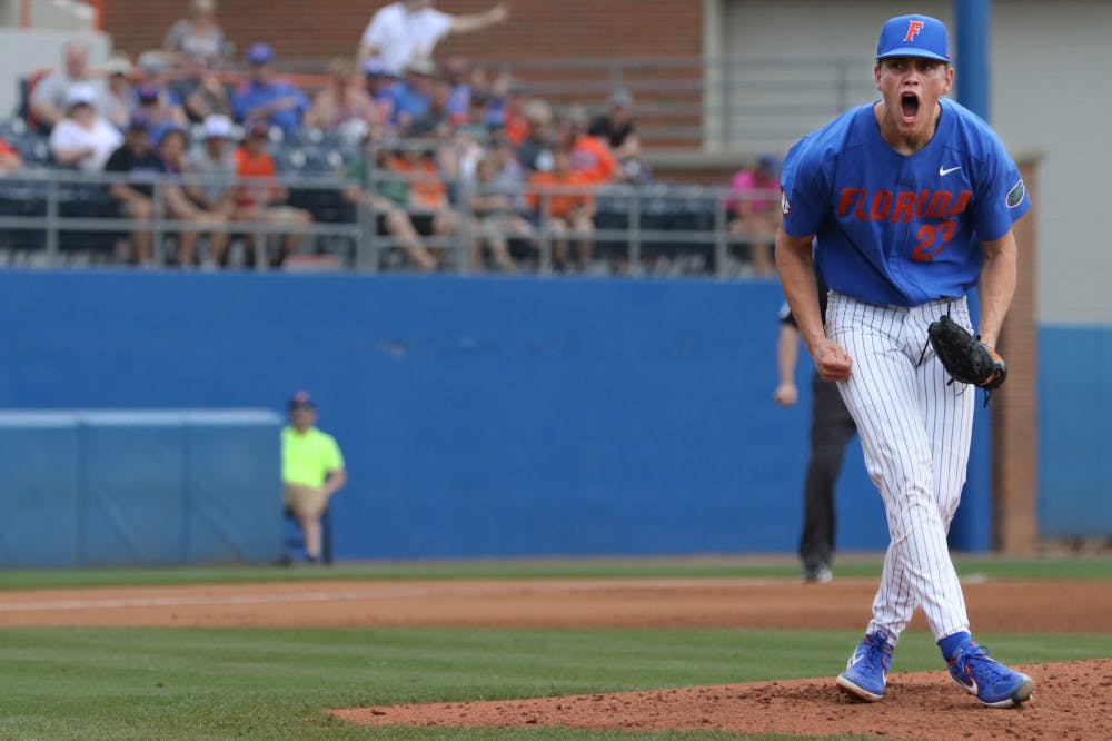 <p>Jack Leftwich made his first start in the Saturday slot against Yale and picked up his fourth victory of the season. He pitched five innings, gave up eight hits and just one earned run while fanning five Yale batters.</p>
<p><span data-mce-mark="1">&nbsp;</span></p>