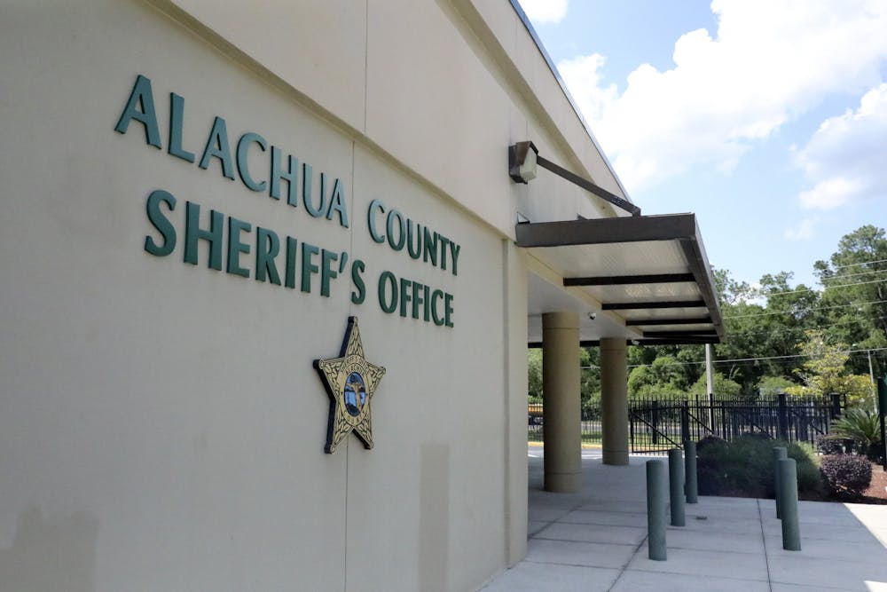 The Alachua County Sheriff's Office on Southeast Hawthorn Road on Monday, May 3, 2021. (Photo by Mingmei Li)