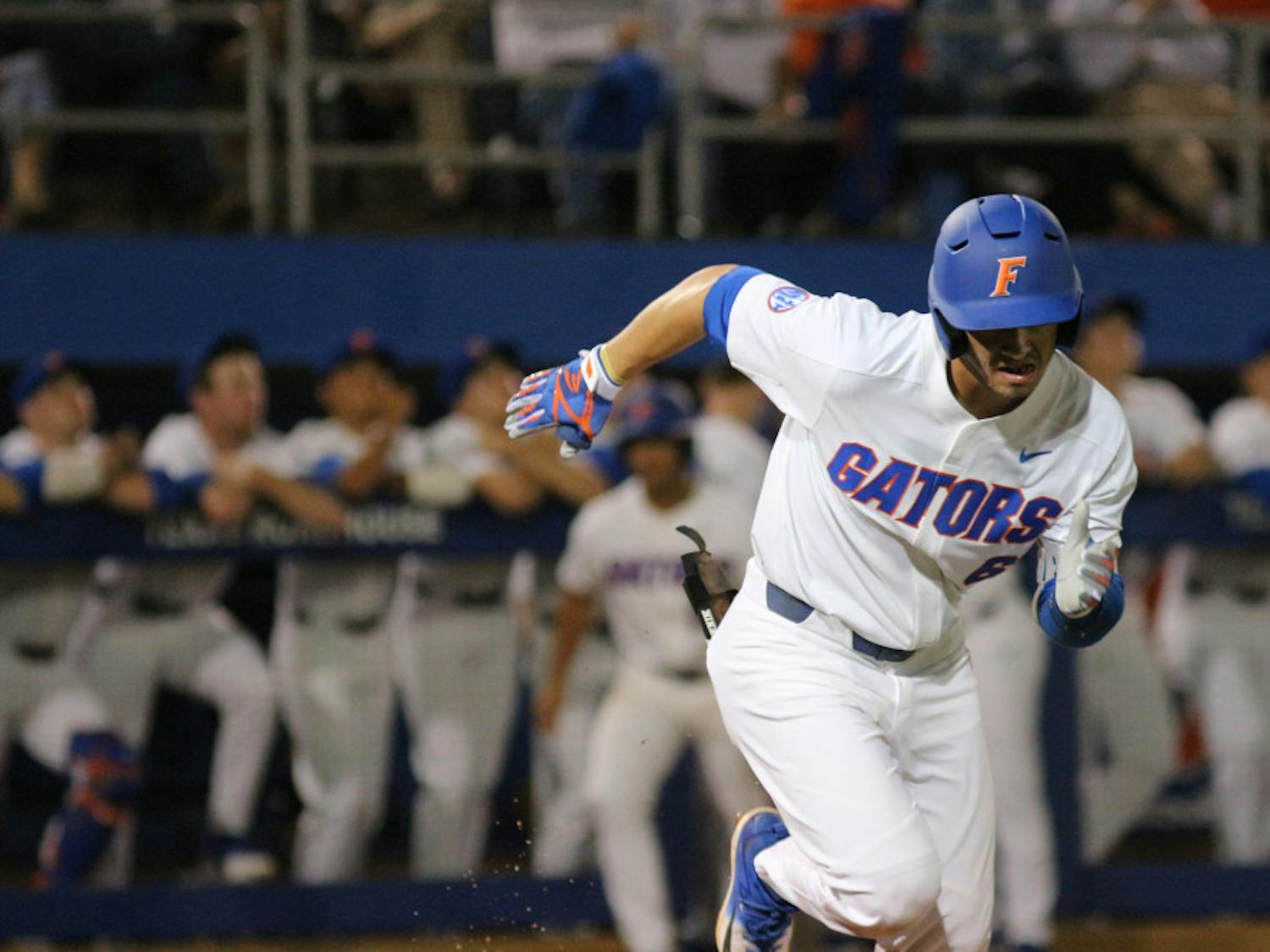 UF third baseman Jonathan India's solo home run jump-started the Gators' offense on a 3-2 win against Jacksonville at the Gainesville Regional. His solo home run was one of three for Florida on the night. 