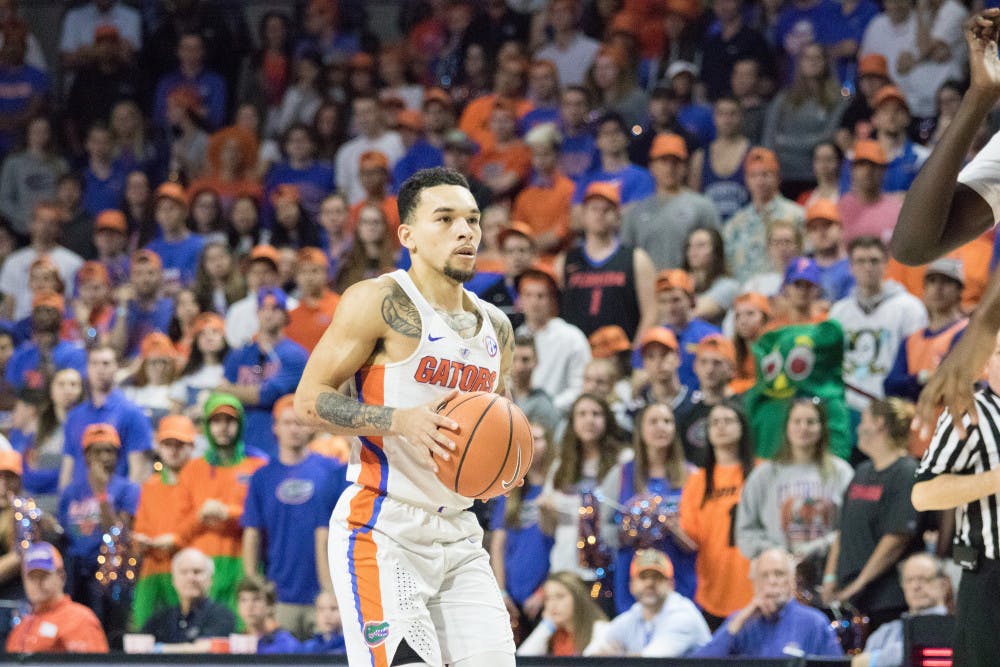 <p><span id="docs-internal-guid-6970b573-6fb0-21e3-fd8a-ba8e3d240f3a"><span>Despite the Florida men's basketball team dropping three of its last four games, guard Chris Chiozza isn't worried. "We went through this before where we bounced back pretty well," he said.</span></span></p>