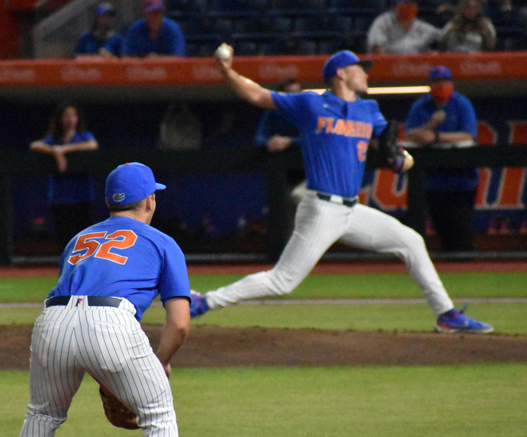 Pitching struggles crafted the narrative for the entire weekend, and Sunday wasn’t different. Photo from UF-Jacksonville March 13.