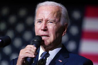 FILE - President Joe Biden speaks about student loan debt relief at Delaware State University, Friday, Oct. 21, 2022, in Dover, Del. (AP Photo/Evan Vucci, File)