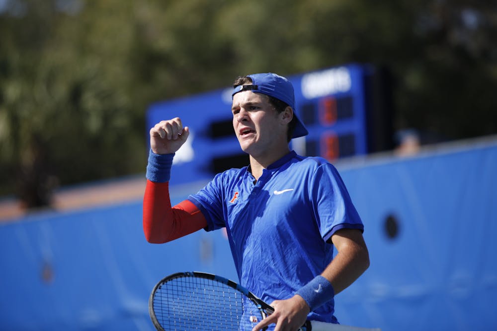 <p>Junior McClain Kessler clinched the Round of 16 match for Florida over Ole Miss on Friday night, sending the Gators to the NCAA Quarterfinals.</p>