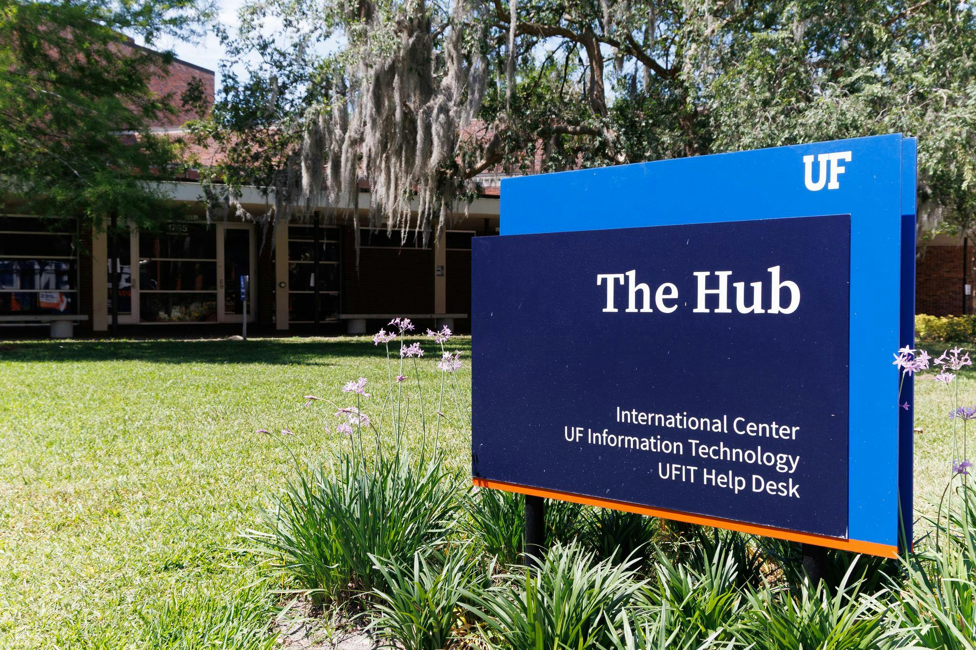 The outside of The Hub on UF's campus, Sunday, April 19, 2026.
