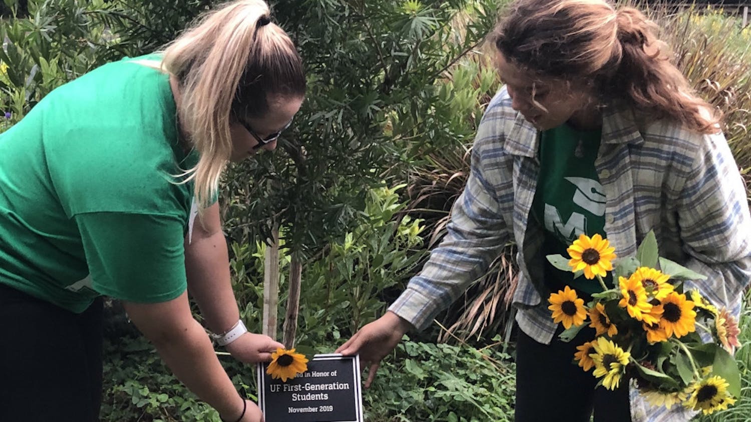 A garden was planted at the Field & Fork Pantry on Friday in honor of National First-Generation Day.