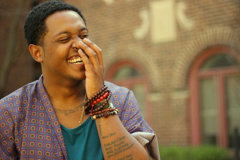 <p>Danez Smith is a celebrated queer poet who was the featured performer at the Pride Student Union's Queer Poetry Jam Friday for Pride Awareness Month.</p>
