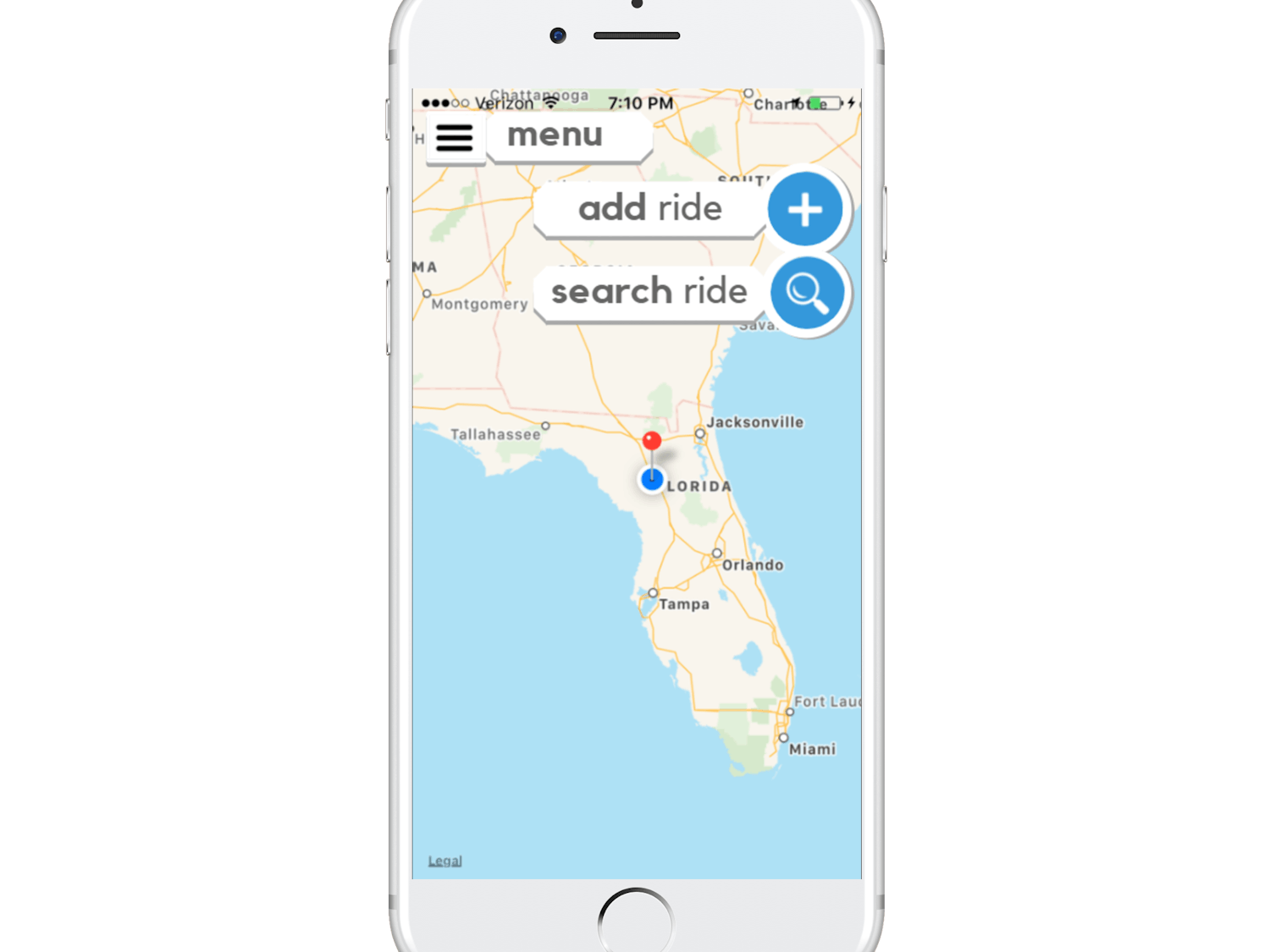 The app, “Wahi Ride,” aims to make carpooling easier and safer for students looking for rides to and from Gainesville.