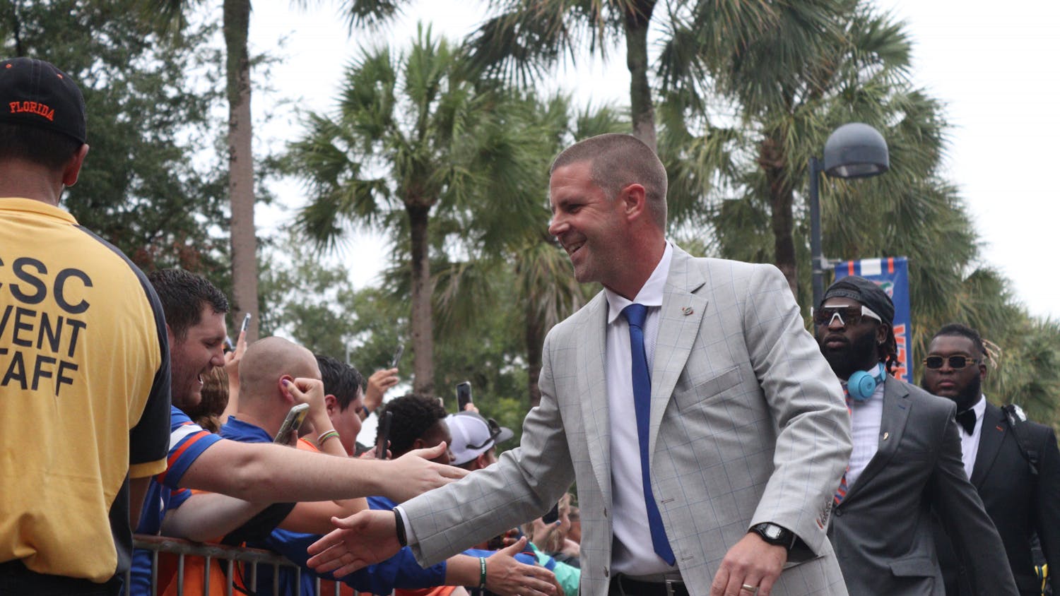 Florida head coach Billy Napier during Gator Walk prior to his team's game against Kentucky Saturday, Sept. 10, 2022. 