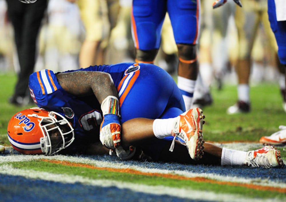<p>Florida sophomore defensive tackle Dominique Easley suffered an injury to the ACL in his left knee during Florida’s 21-7 loss to Florida State on Nov. 26. He will undergo surgery Wednesday and will miss the Gator Bowl on Jan. 2.</p>