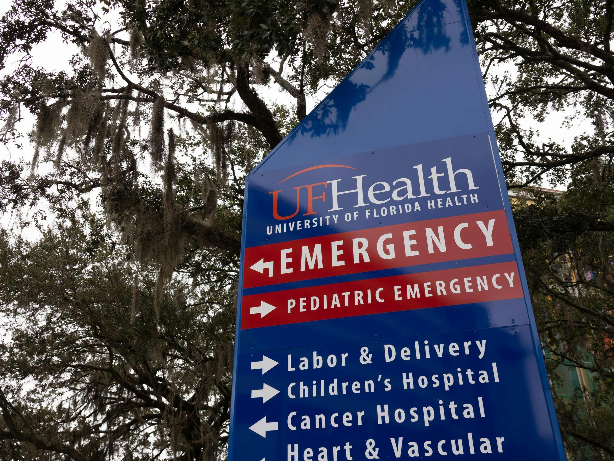 William A. Shands Hospital on UF's campus Thursday Sept. 24, 2026, in Gainesville, Fla.