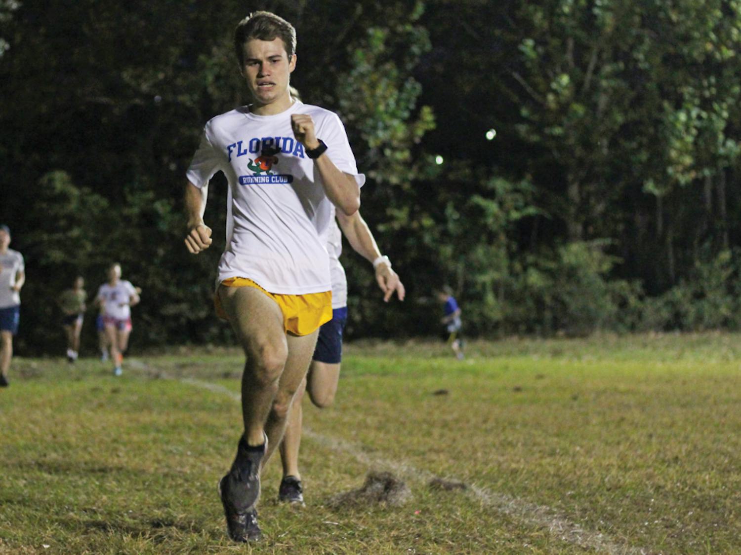 Isaac Gordon, a 19-year-old UF geology sophomore, placed first at the Thanksgiving Pie Run hosted by the Florida Running Club on Sunday evening on Hume Field.