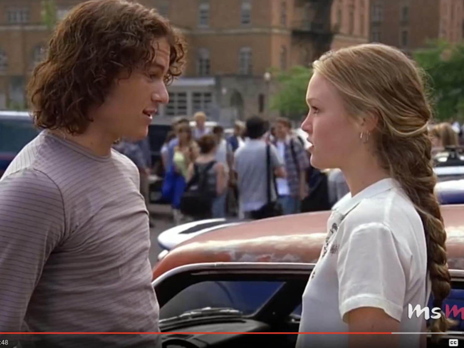 A scene from "10 Things I Hate About You."