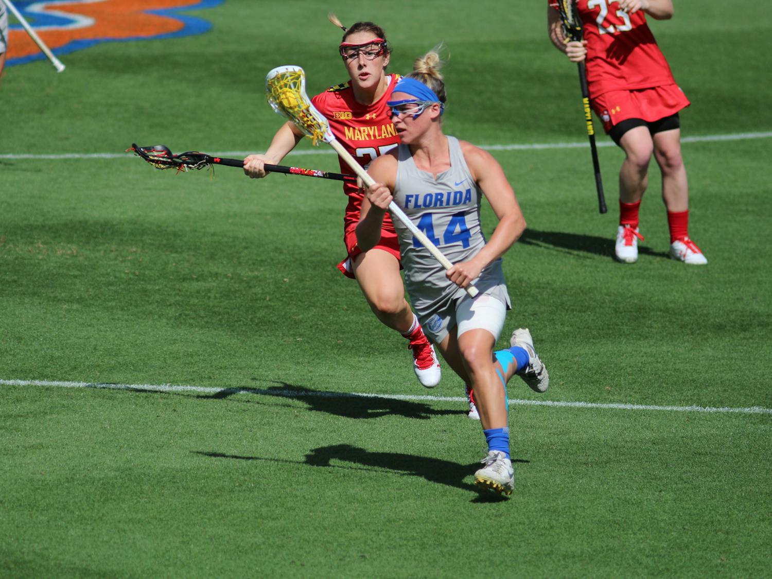 Florida midfielder Sydney Pirreca scored six goals against Maryland last season. The Gators play the Terrapins on Thursday at 7 p.m.