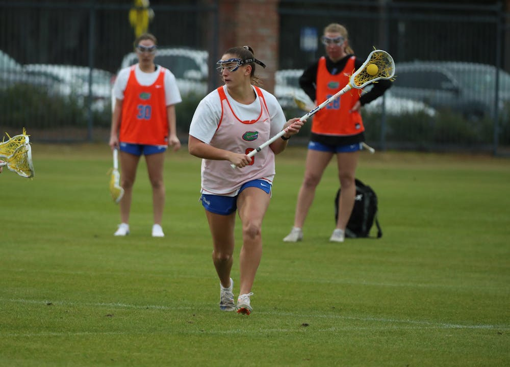 during the Gators' practice on Monday, January 13, 2025 in Gainesville, FL / UAA Communications photo by Bella Rosa