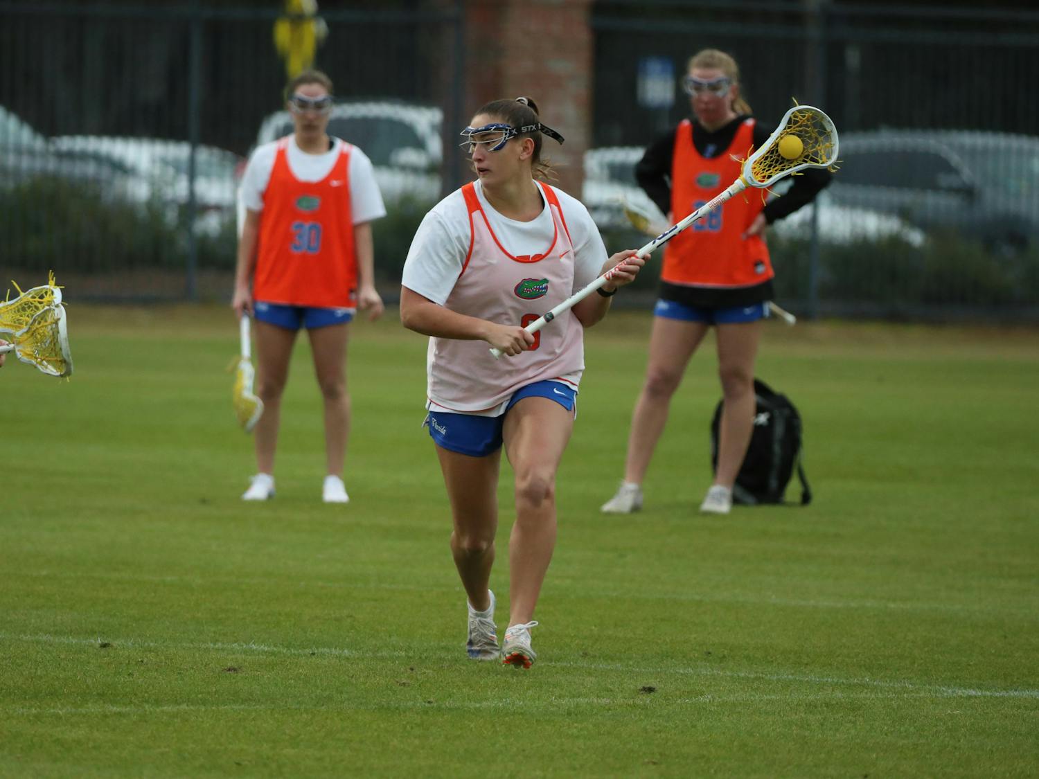 during the Gators' practice on Monday, January 13, 2025 in Gainesville, FL / UAA Communications photo by Bella Rosa