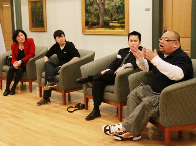 Asian Kaleidoscope Month and the Pride Student Union joined forces to present LGBT Stories: Queer in Asian America, a panel discussion featuring Pauline Park, Andy Sun, Natalie Nguyen and Ernie Selorio Jr. on Wednesday evening in Ustler Hall.