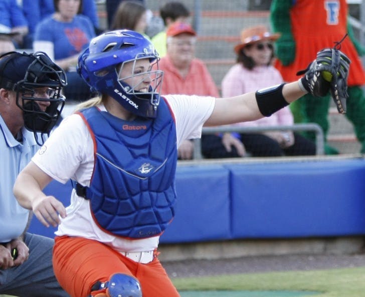 Florida catcher and cleanup hitter Brittany Schutte won two awards this week after recording a hit in nine straight at-bats and driving in six runs during last week’s games.